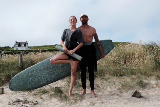 retraite surf et yoga Bretagne printemps Morbihan
