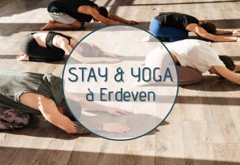 overnight hotel accommodation and yoga classes in Morbihan