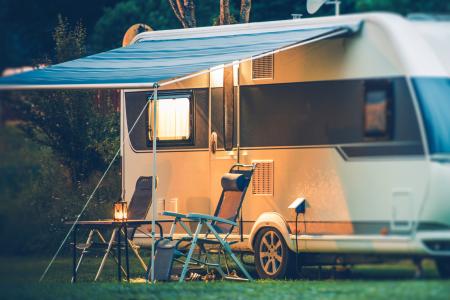 Motorhome pitch of our camping Audierne