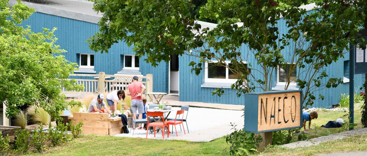 Terrace for a stay Glamping Finistere