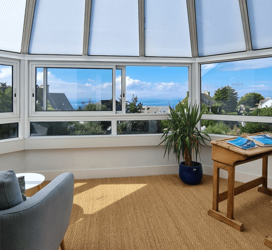 véranda hotel Le Pouldu bord de mer